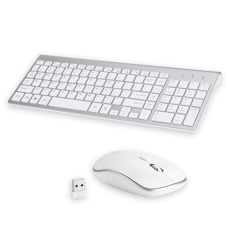 ⌨️🖱️ Teclado y Ratón Inalámbricos Ultra-Finos – Combo Profesional para Oficina y Negocios