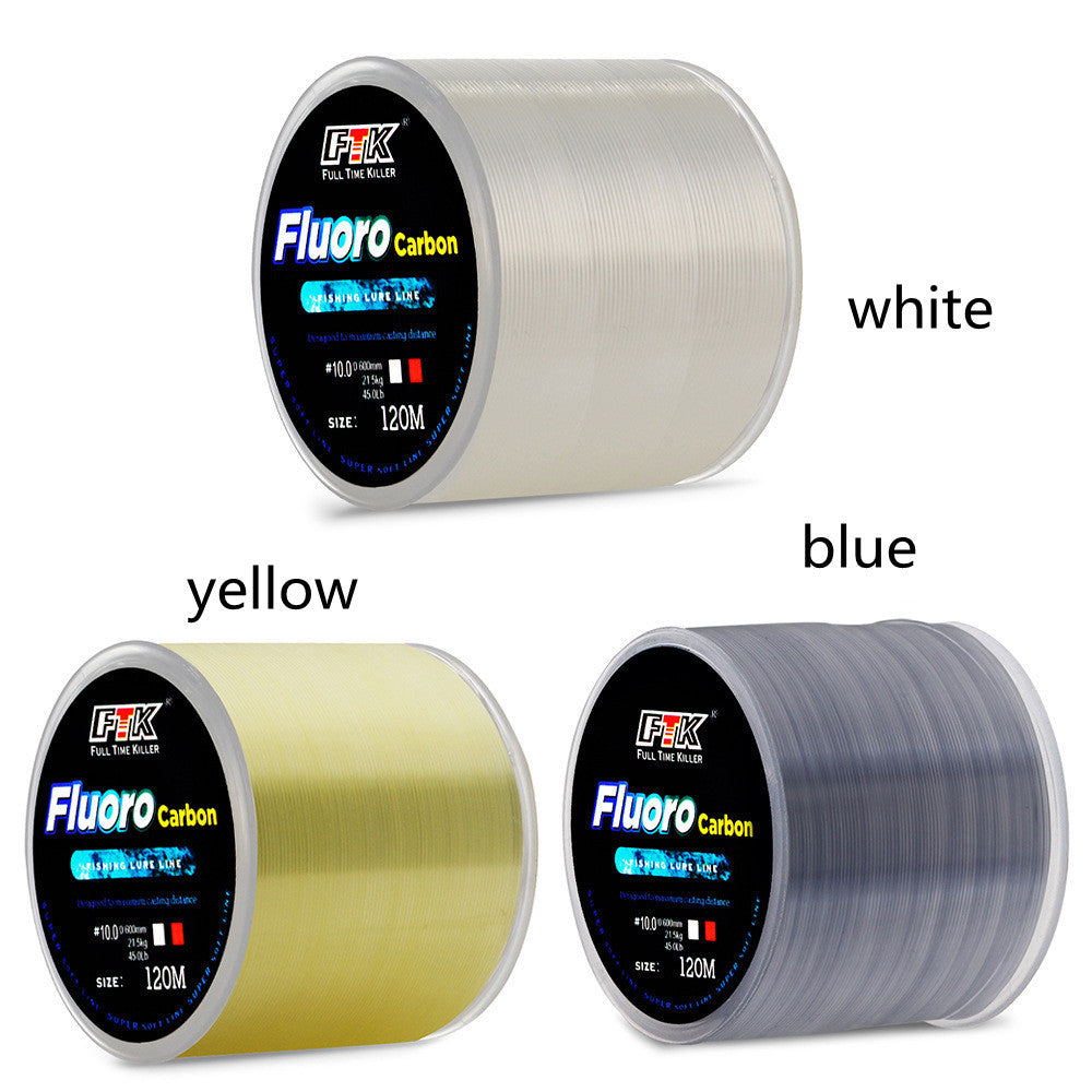 š£ LĆnea de Pesca Multicolor de Nailon y Fibra de Carbono 120 m ā Alta Resistencia y Flexibilidad