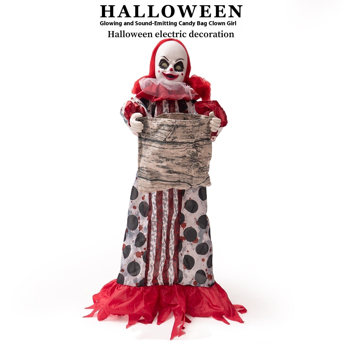 🍬🎃 Muñeca Eléctrica Dulcera Halloween 2026 – Decoración Animada y Divertida 👧✨