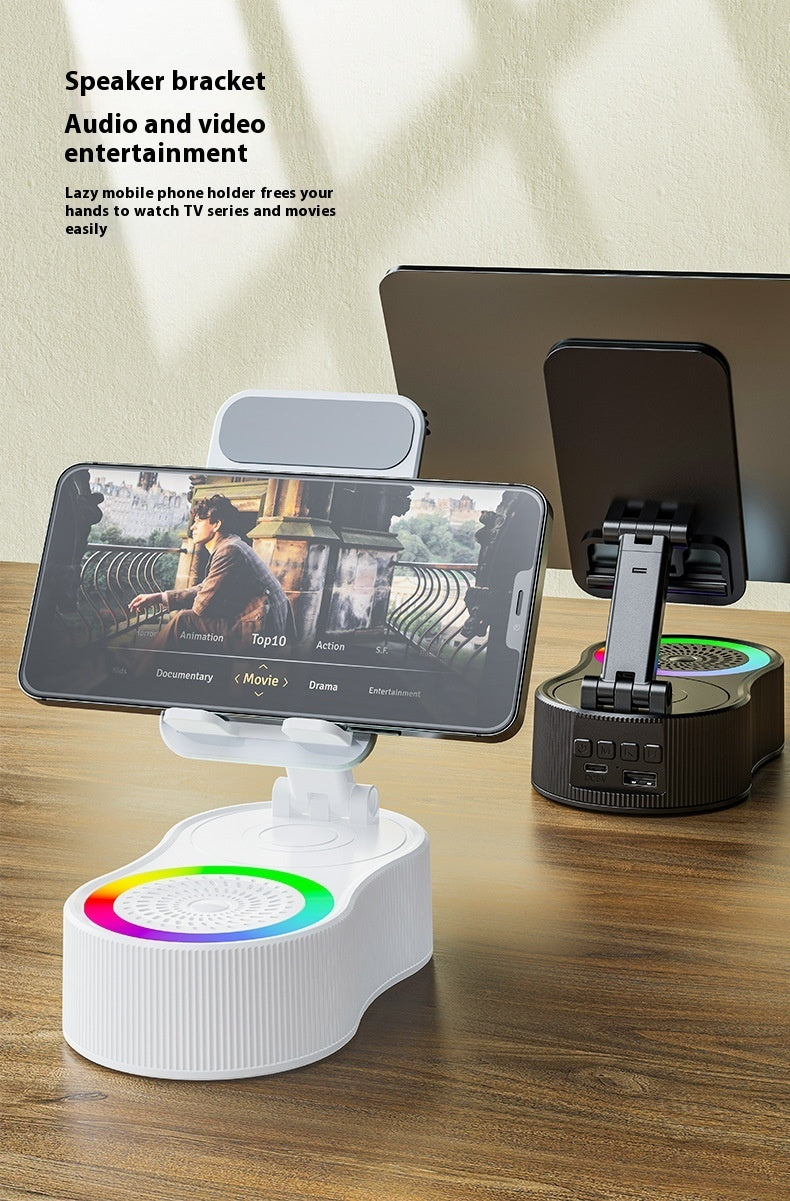 Soporte móvil 360° giratorio y ajustable 📱 | Altavoz Bluetooth con micrófono