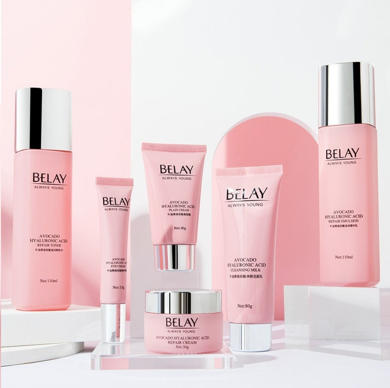 🍃 Set de Cuidado Facial – Ácido Hialurónico & Extractos Naturales ✨💧