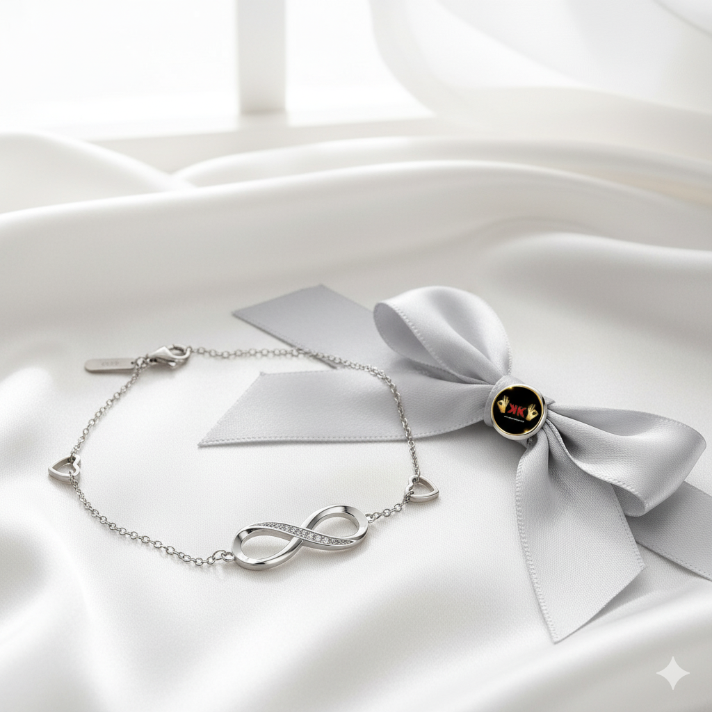♾️ Pulsera Infinito de Plata 925 con Circonitas – Elegancia y Amor Eterno 💖