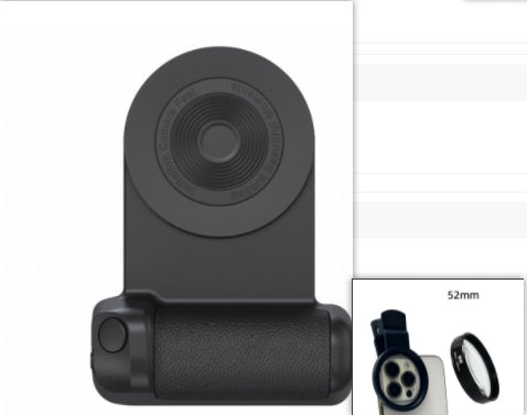 Soporte magnético multifuncional para móvil con mando Bluetooth y rotación 360 grados