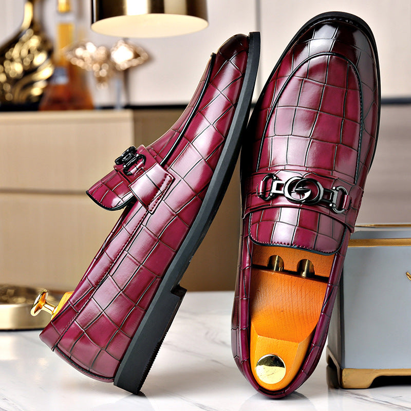 Mocasines casuales hombre – Hebilla metálica estilo juvenil