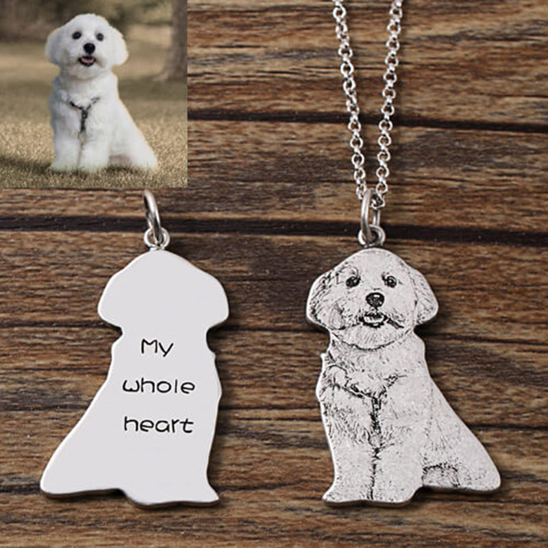 Collar Personalizado de Plata de Ley 925 con FOTO y TEXTO