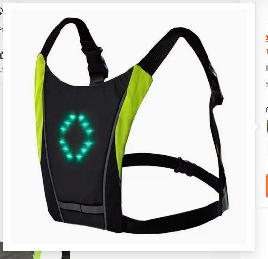 Chaleco reflectante LED recargable por USB – Seguridad y visibilidad para ciclismo nocturno