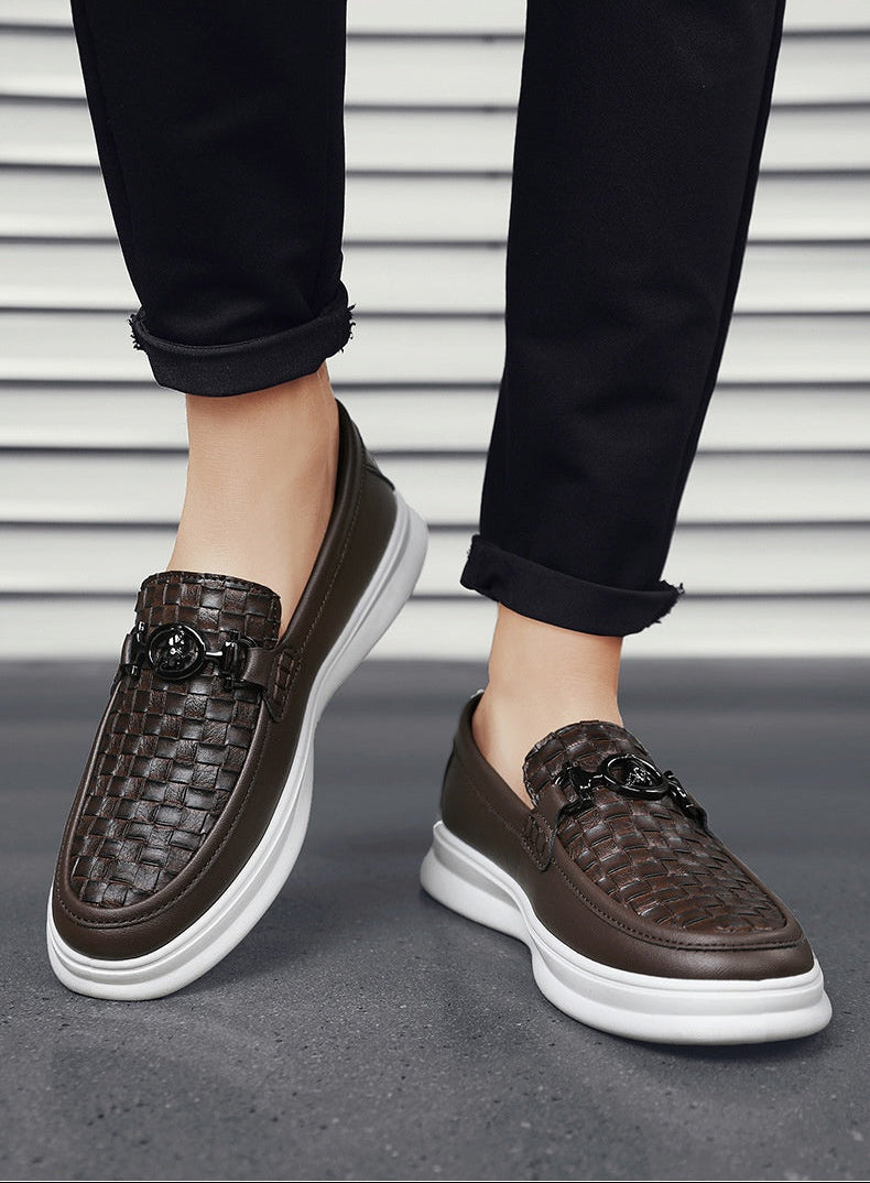 Zapatos casuales estilo británico – Slip-on retro para hombre