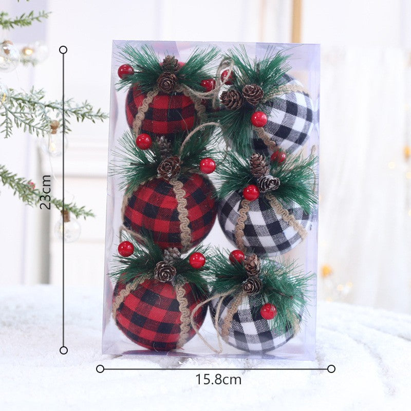 Set de bolas navideñas de plástico PC en varios tamaños y combinaciones de colores para decoración de árbol