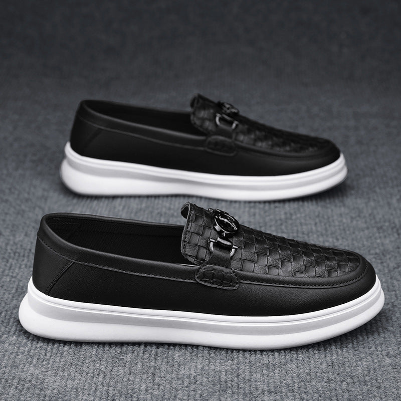 Zapatos casuales estilo británico – Slip-on retro para hombre