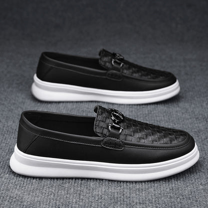 Zapatos casuales estilo británico – Slip-on retro para hombre