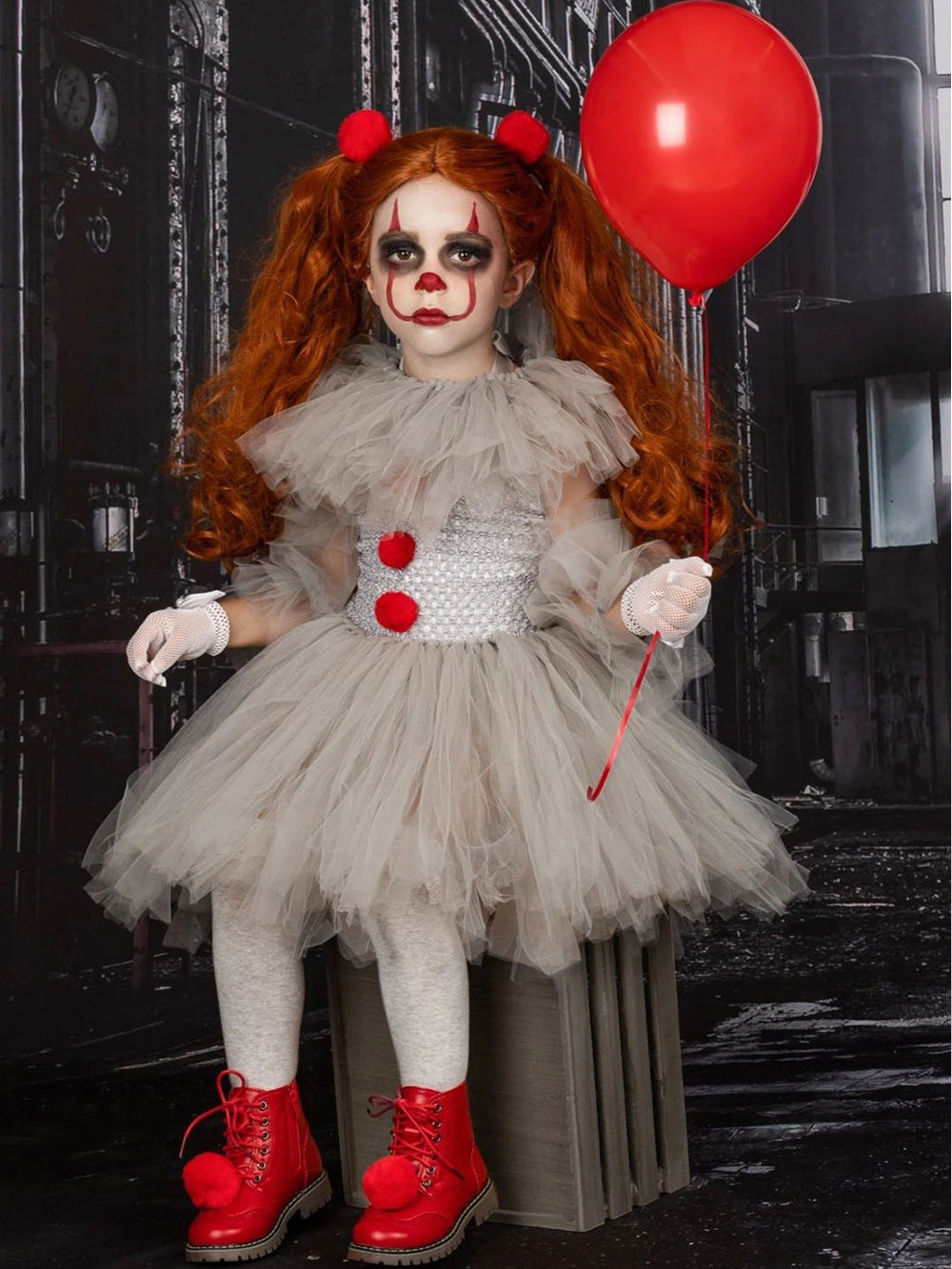 Disfraz de Princesa Infantil con Malla – Vestido, Guantes y Diadema