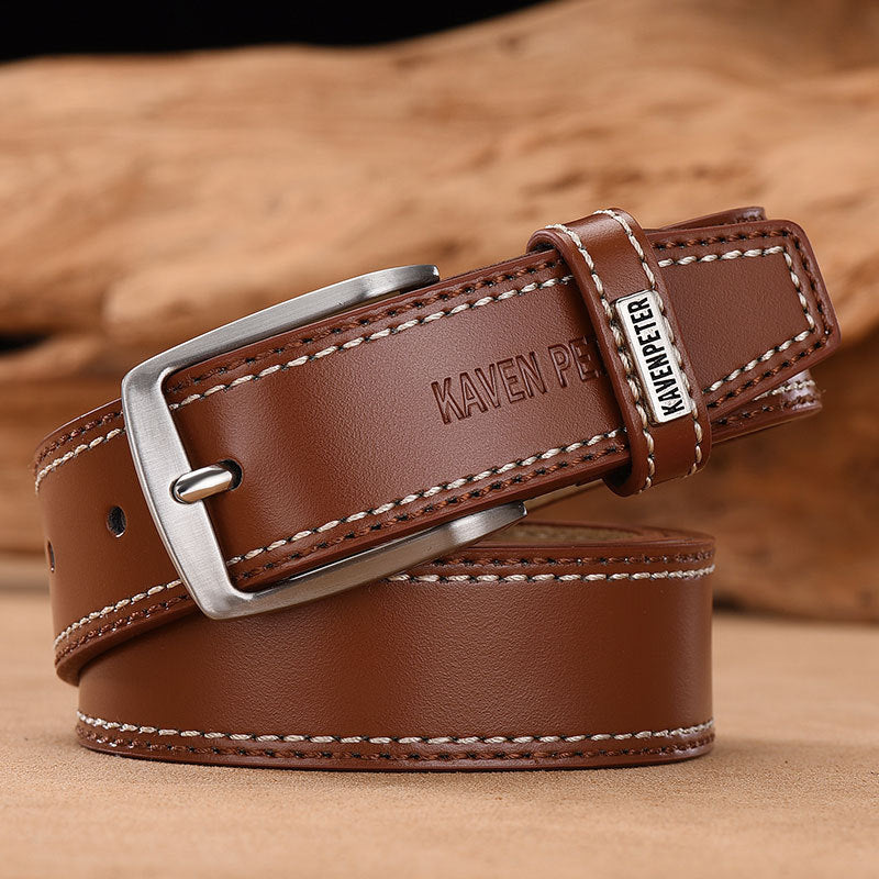 Cinturón de cuero genuino para hombre – diseño clásico y versátil