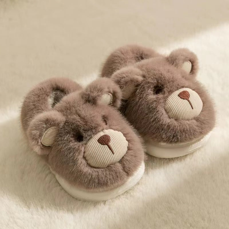 Zapatillas infantiles de peluche – Calzado cálido antideslizante