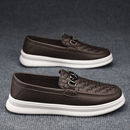 Zapatos casuales estilo británico – Slip-on retro para hombre