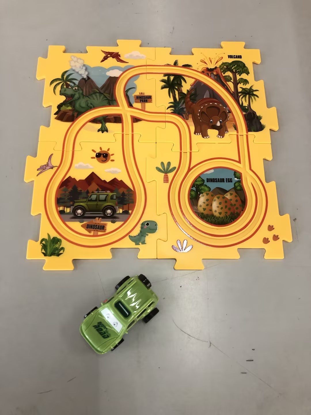 Pista Eléctrica de Puzzle para Niños – Coche Automático DIY Creativo
