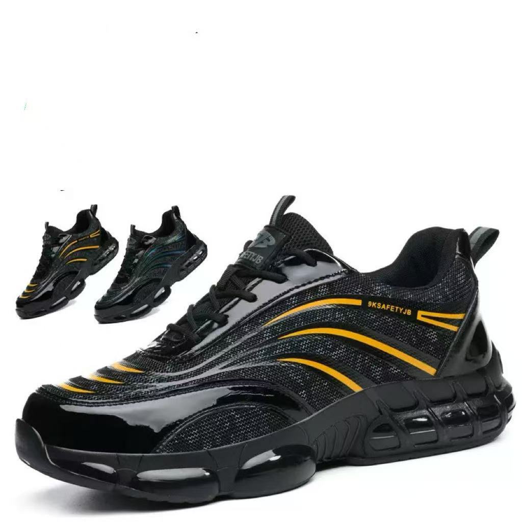 Zapatos de seguridad en PU para hombre — Protección antiperforación y puntera de acero