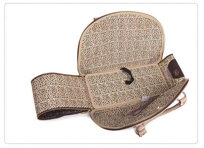 Bolso de viaje para mascotas – Material PU sintético, ligero y elegante para perros y gatos pequeños