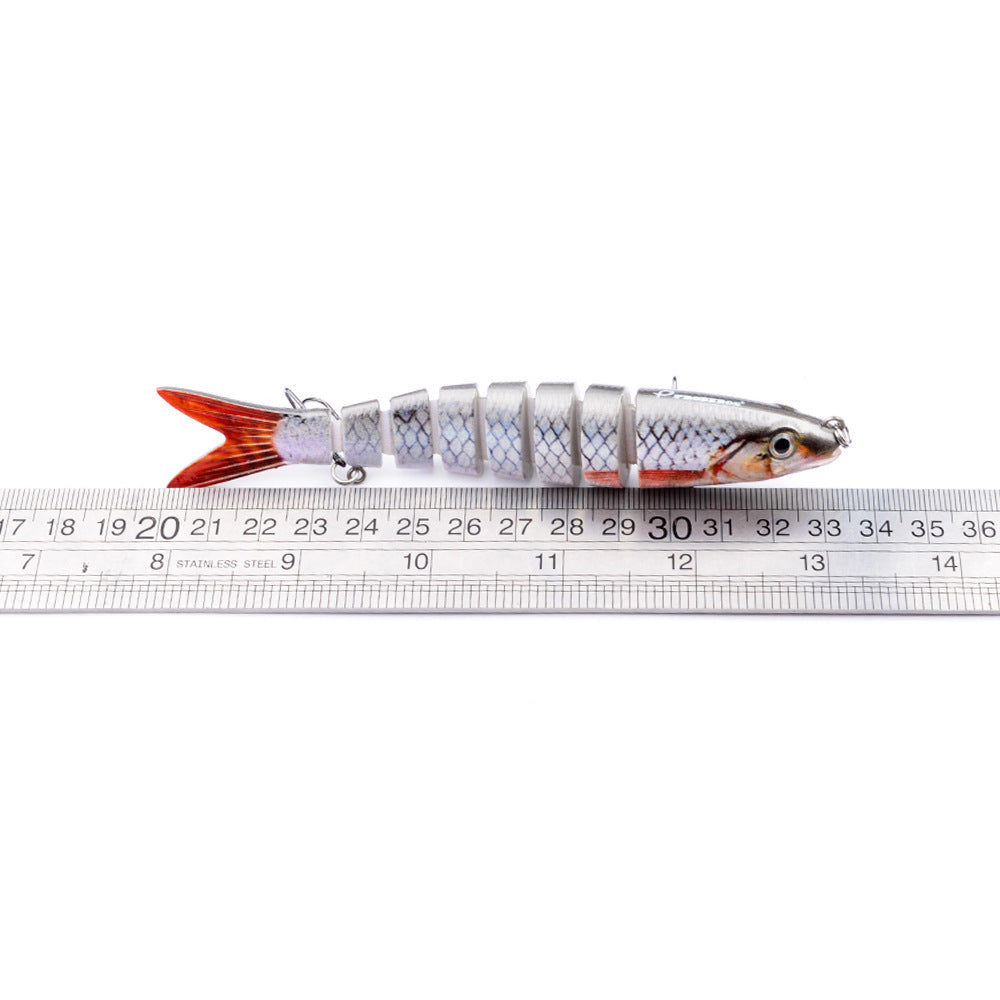 Señuelo artificial articulado multi-segmento – diseño realista para pesca de lucio y carpa