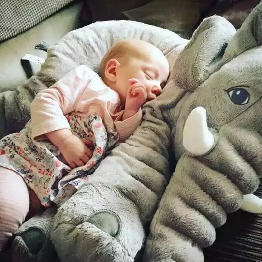 Peluche Elefante Gigante 🐘💖 | Almohada Suave + Manta Multifuncional 🛏️✨