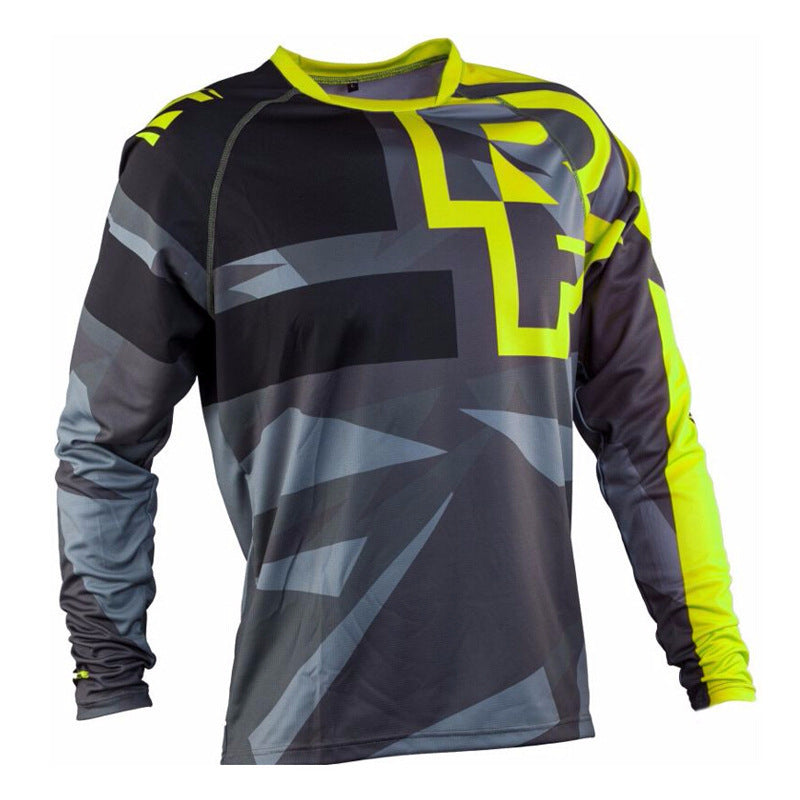 Jersey de ciclismo de montaña de manga larga – Transpirable y resistente al viento para hombre