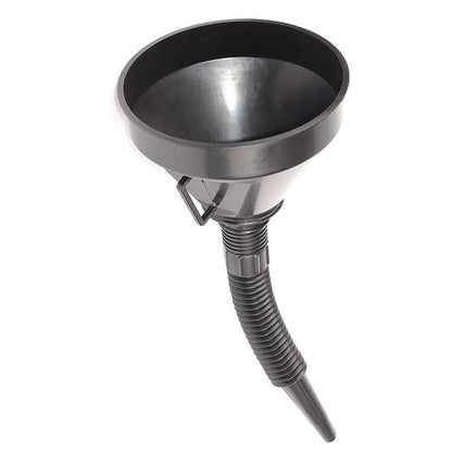 Embudo de combustible con filtro integrado – Plástico técnico resistente para coche y moto