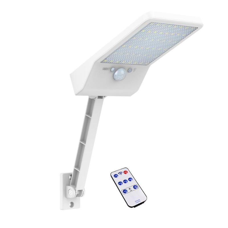 Luz Solar LED 48 con Sensor de Movimiento y Control Remoto – Iluminación Exterior Ajustable