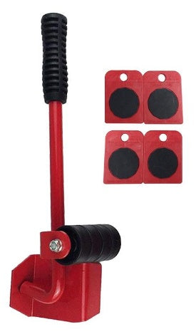 Herramienta profesional para mover muebles – Kit de transporte con palanca y ruedas