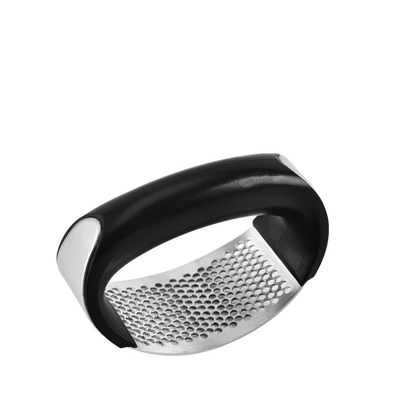 Prensador de ajo de acero inoxidable — Herramienta manual ergonómica