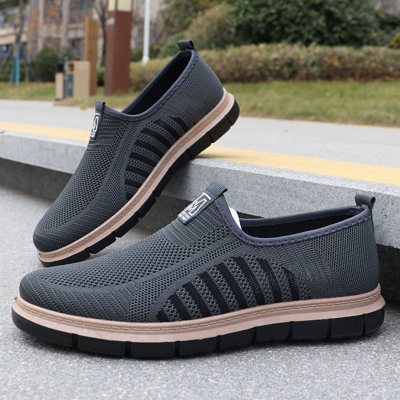 Zapatillas slip-on para hombre — Diseño casual con suela blanda y punta redonda