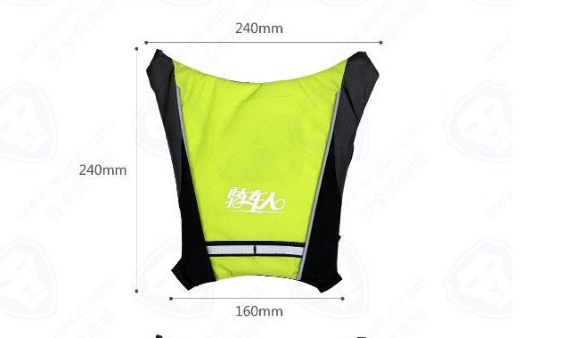 Chaleco reflectante LED recargable por USB – Seguridad y visibilidad para ciclismo nocturno