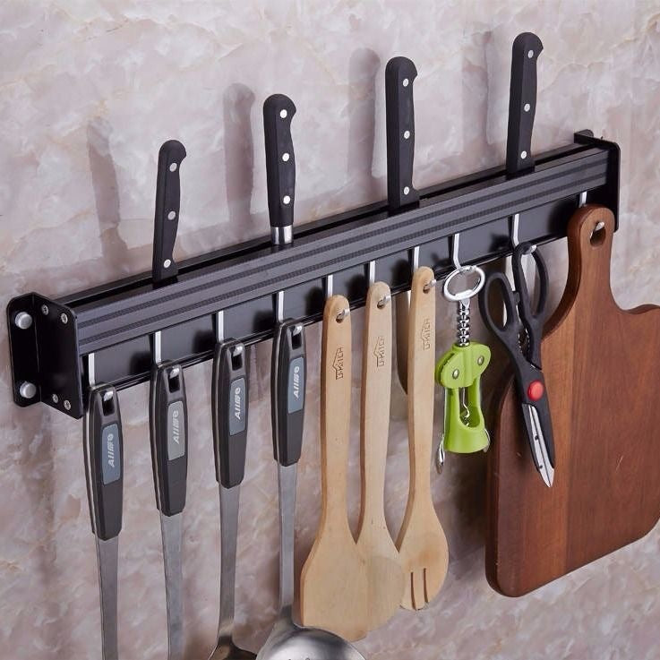Estante de aluminio para cocina – Soporte de pared moderno