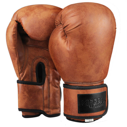 Guantes de boxeo vintage – diseño retro en cuero PU de alta calidad