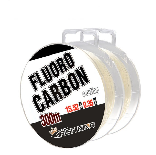 Línea de pesca de nailon con recubrimiento fluorocarbonado – alta resistencia 300 m