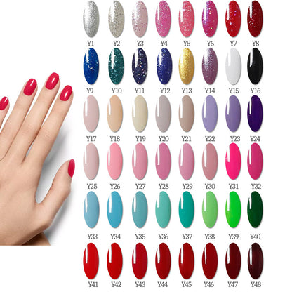 Kit Completo de Manicura Profesional con Lámpara LED 80W y Esmaltes UV