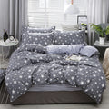 Juego de Cama de Algodón Aloe – Set 4 Piezas con Diseño Floral Moderno