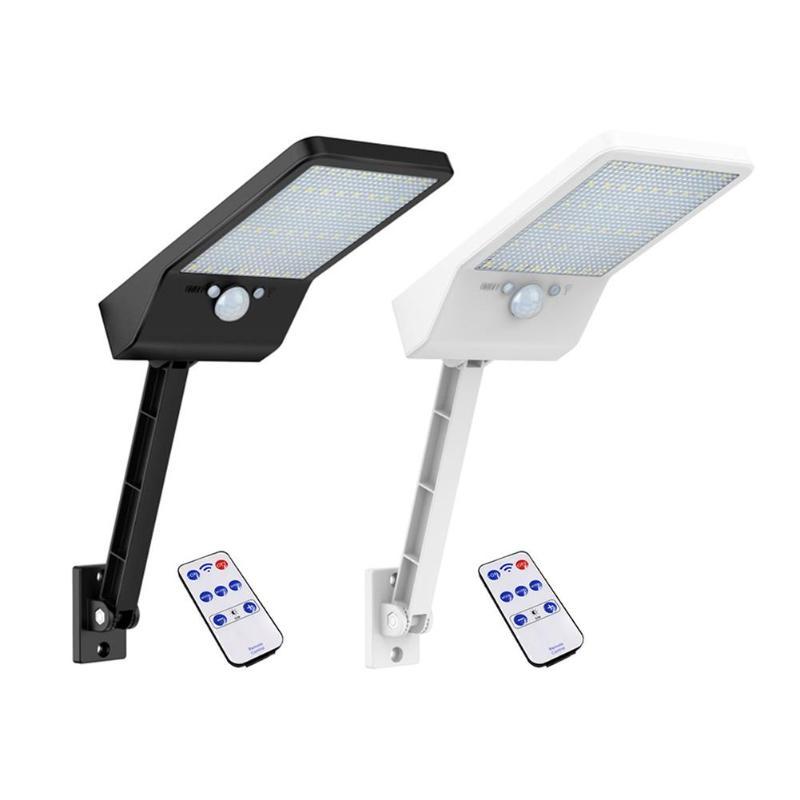 Luz Solar LED 48 con Sensor de Movimiento y Control Remoto – Iluminación Exterior Ajustable