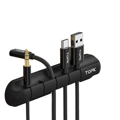 Organizador de Cables de Silicona – Clip Multifuncional para Escritorio y Hogar