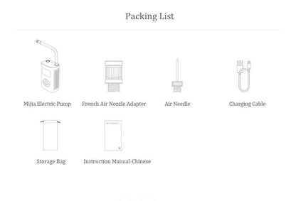 Compresor de aire digital portátil – Inflador automático con batería recargable