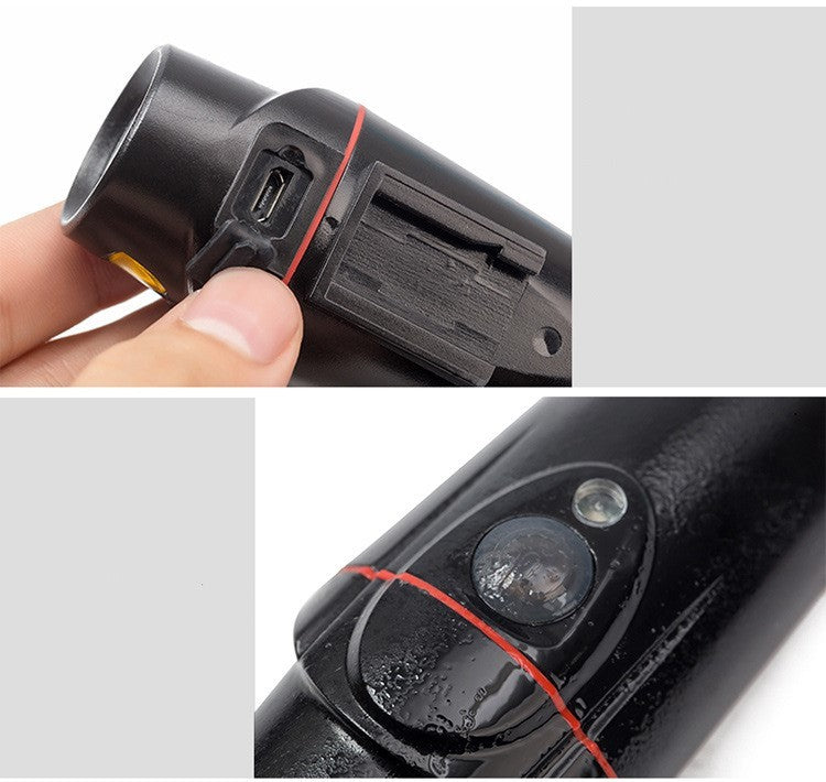 Luz frontal y trasera para bicicleta LED USB recargable – Potencia 350 lúmenes y diseño resistente