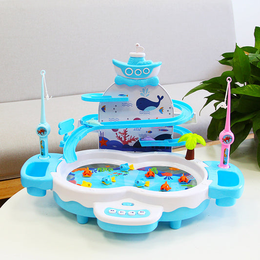 🐟🎣 Juguete Eléctrico de Pesca Infantil – Música Educativa + Juego Sensorial – Tendencia 2026 🌈✨