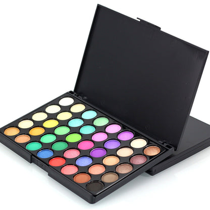Paleta de Sombras de Ojos 40 Colores Waterproof y de Larga Duración