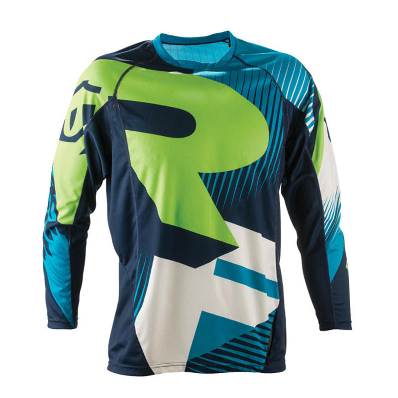 Jersey de ciclismo de montaña de manga larga – Transpirable y resistente al viento para hombre