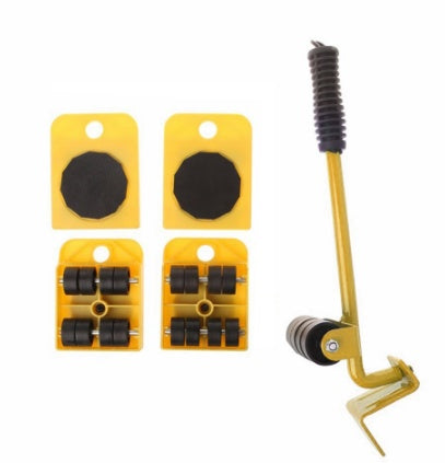 Herramienta profesional para mover muebles – Kit de transporte con palanca y ruedas