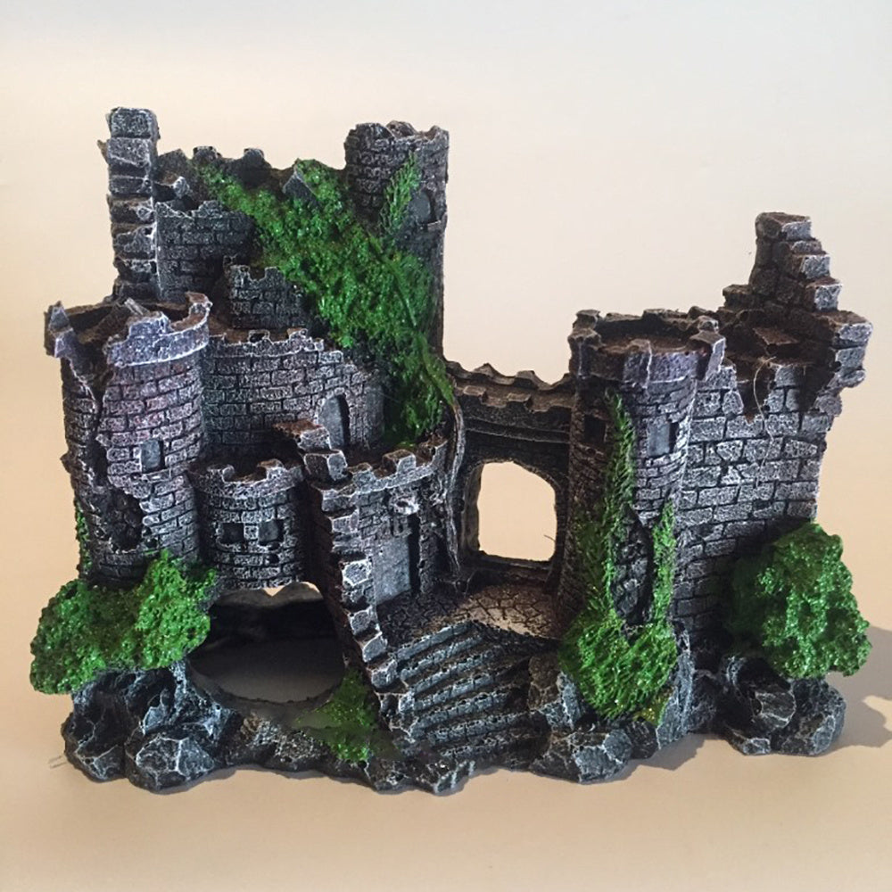Castillo de resina para acuarios – Estilo europeo retro