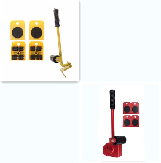 Herramienta profesional para mover muebles – Kit de transporte con palanca y ruedas