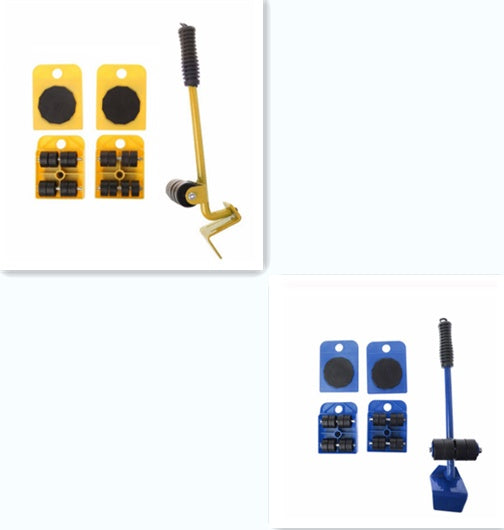 Herramienta profesional para mover muebles – Kit de transporte con palanca y ruedas