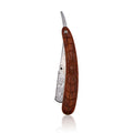 Navaja plegable Damasco Spider con mango de madera natural – Afeitado de precisión profesional