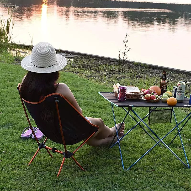 Silla plegable ultraligera de aluminio – camping y actividades al aire libre