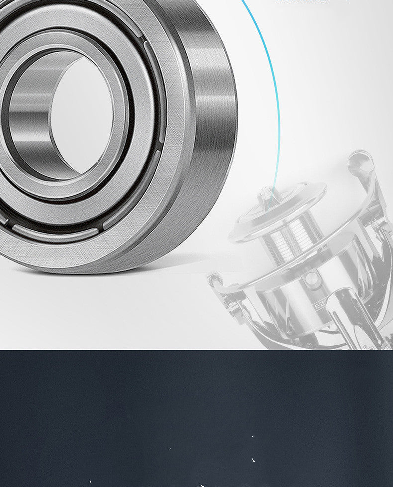 Carrete de pesca metálico profesional para mar – acero inoxidable y rodamientos de alta precisión