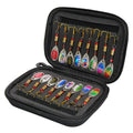 Kit de pesca completo con anzuelos y señuelos giratorios – bolsa portátil EVA/Oxford